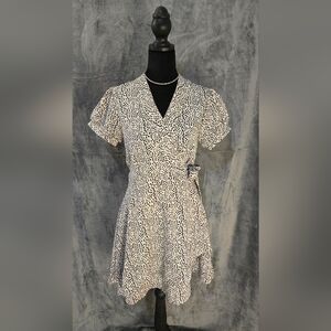 Passport Black and White Spotted Mini Dress